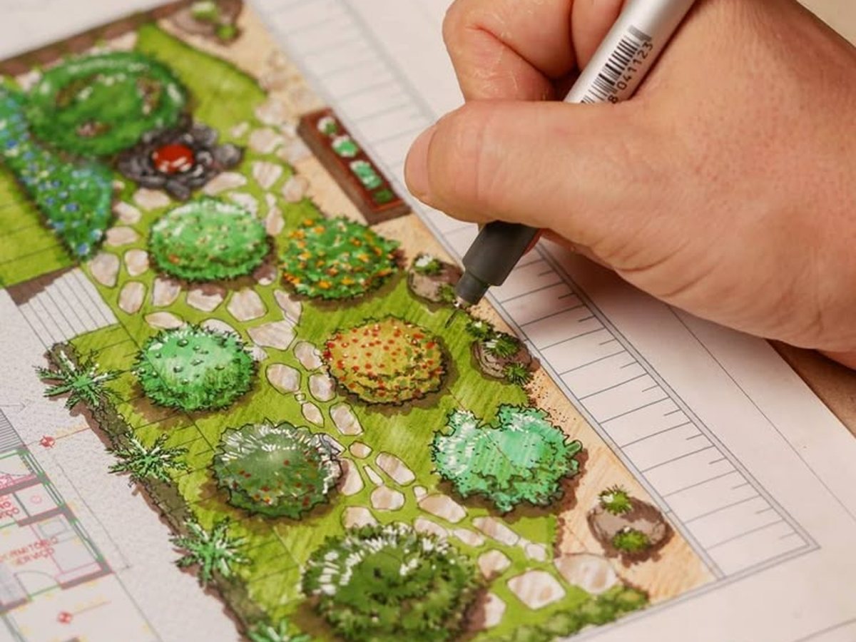 Progettazione di un giardino residenziale